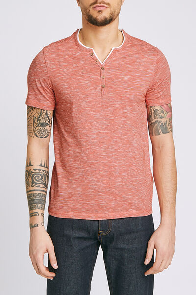 T-shirt col tunisien