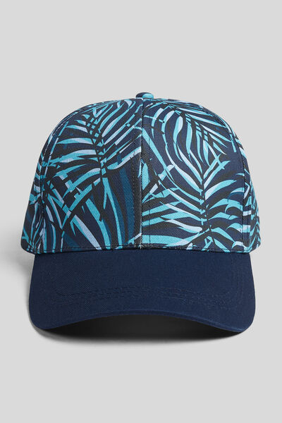 Casquette imprimée esprit palmier