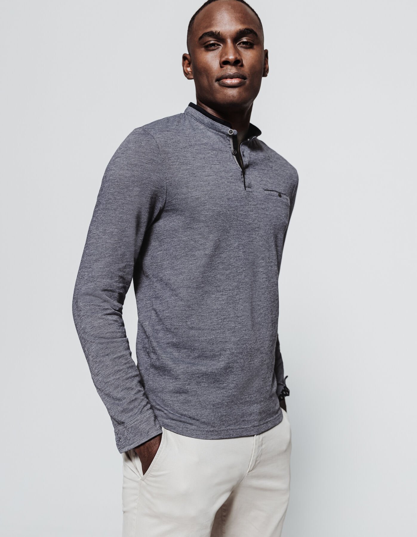 Polo manches longues
