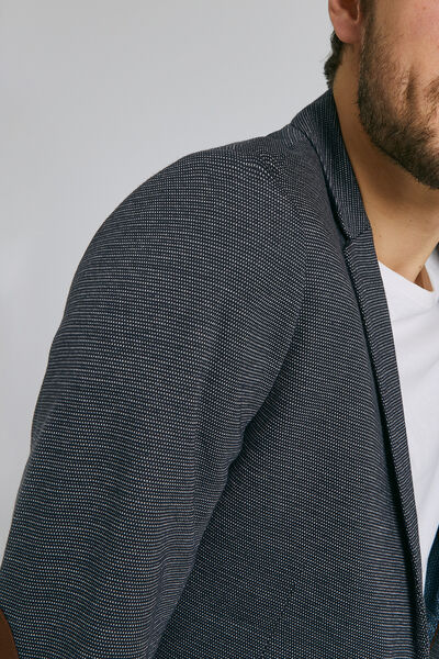 Veste slim maille coudières