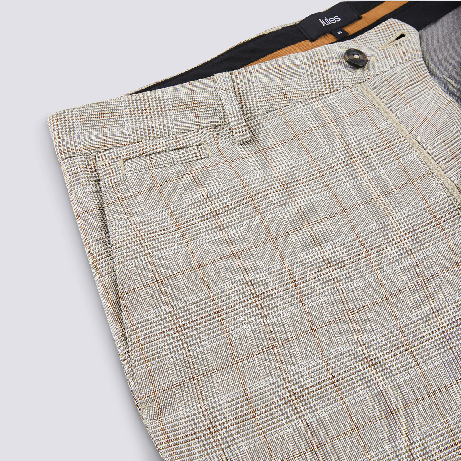 Pantalon chino à carreaux