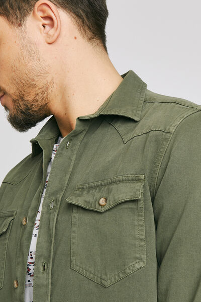 Chemise droite unie