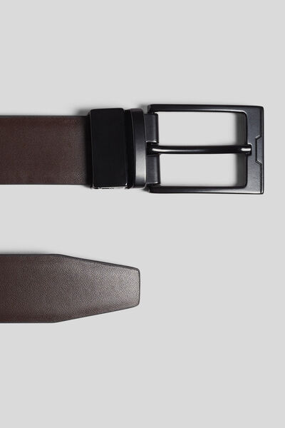 Ceinture homme en croûte de cuir