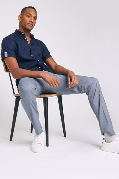 Chemise manches courtes regular lin