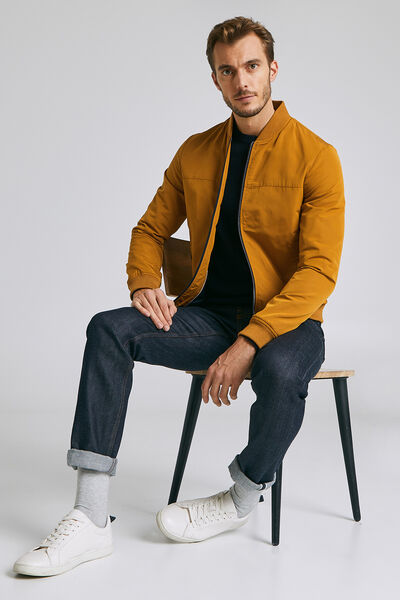 Blouson bomber col teddy déperlant