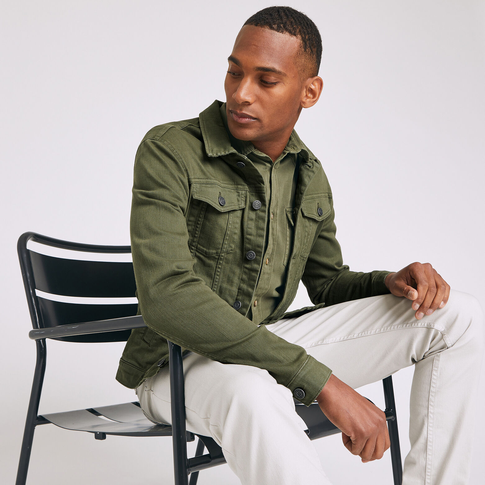 Blouson esprit denim