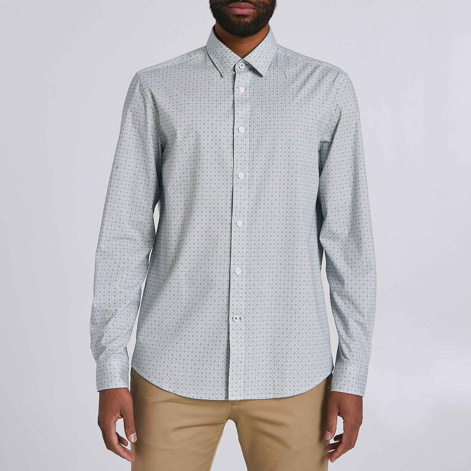 Chemise regular imprimée géométrie