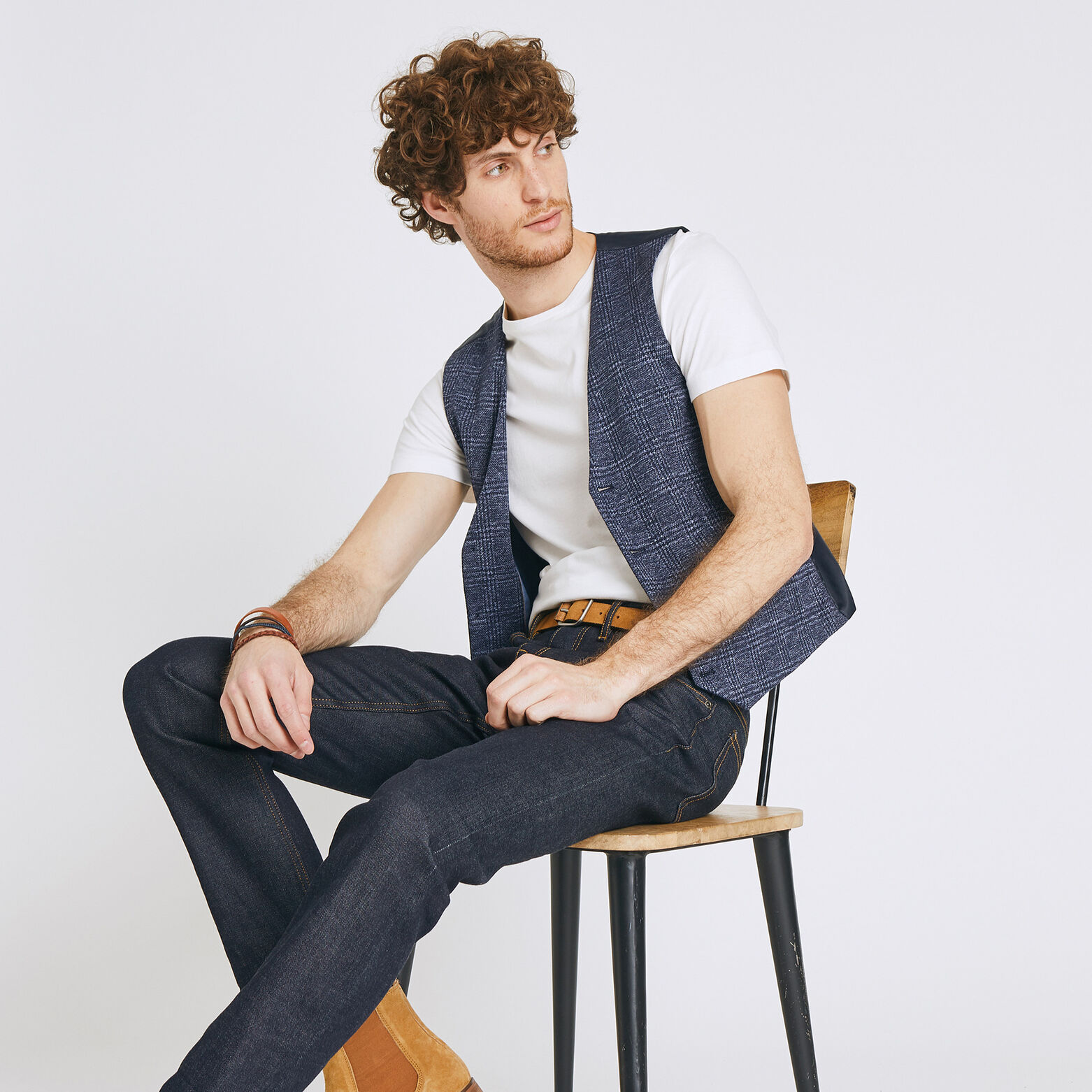 Gilet sans manches prince de galles