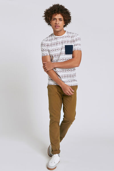 Pantalon chino droit canvas