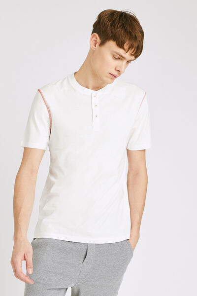 Tee shirt pyjama col tunisien