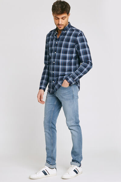 Jean slim #Tom urbanflex 4 longueurs bleu grisé