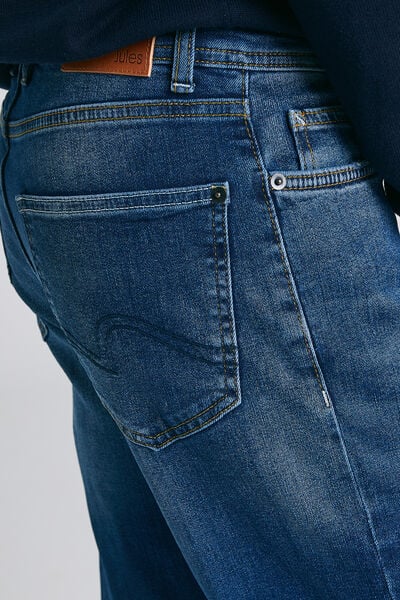 Jean confort bleu délavé blanchi