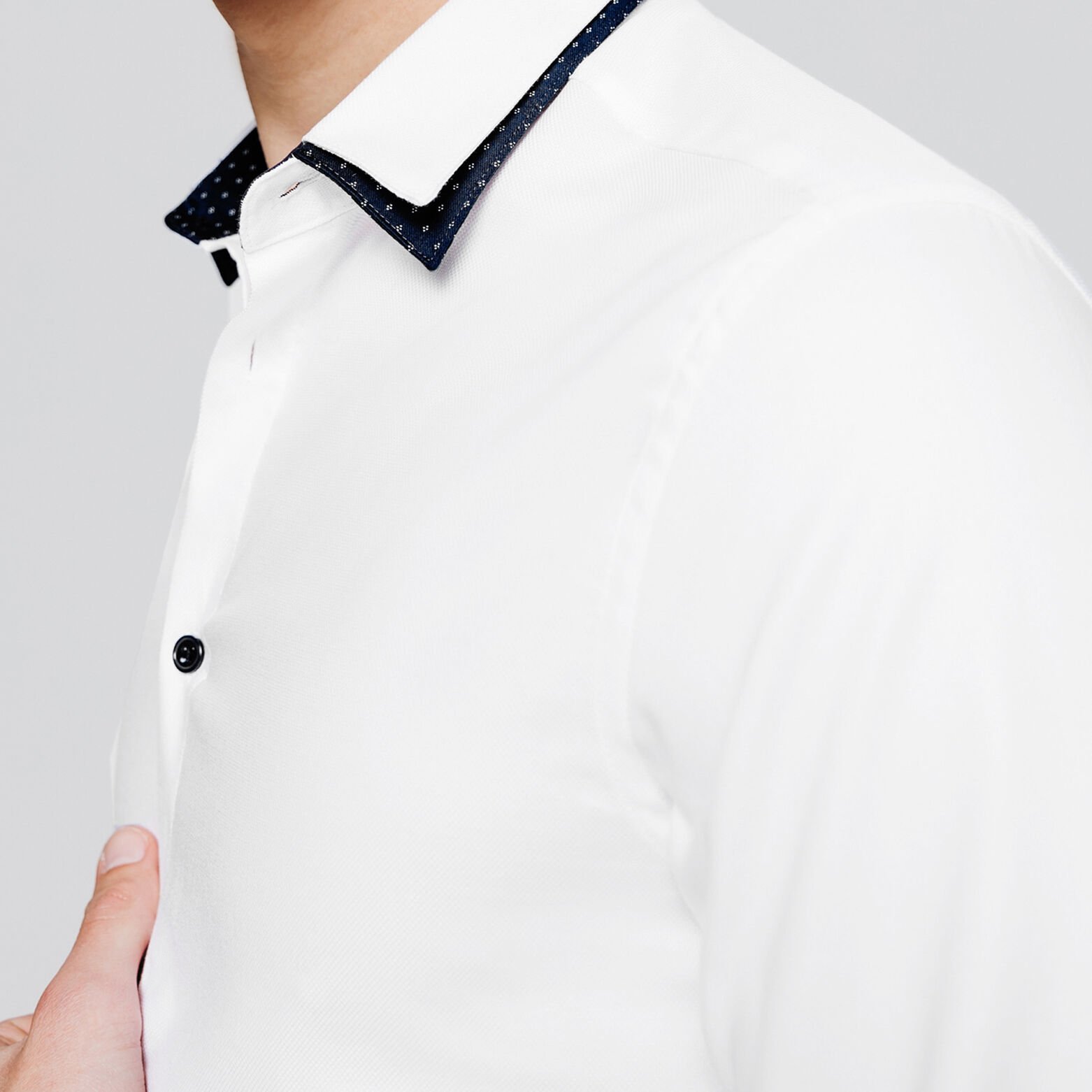 Chemise slim double col