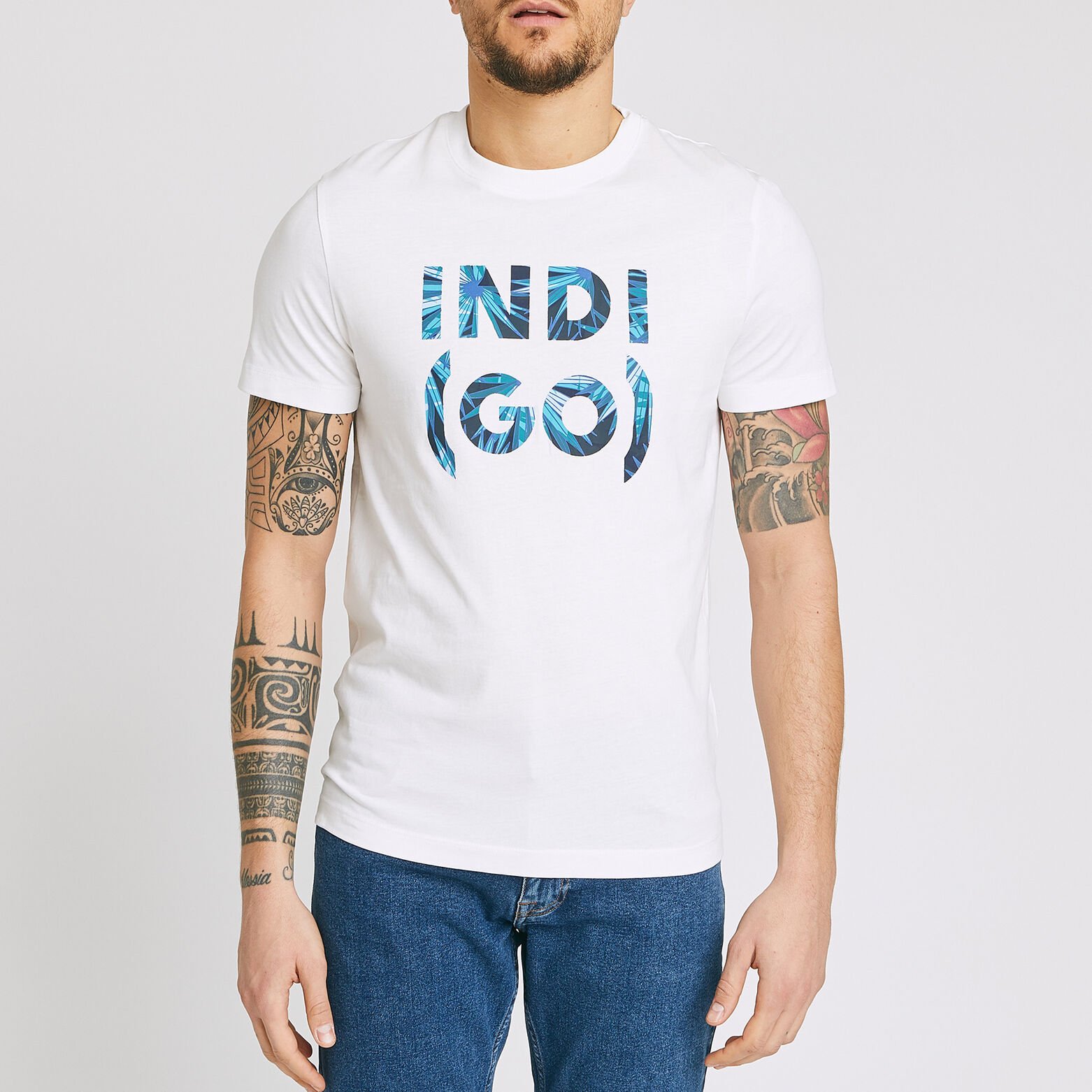 Tee shirt manches courtes message INDI(GO)