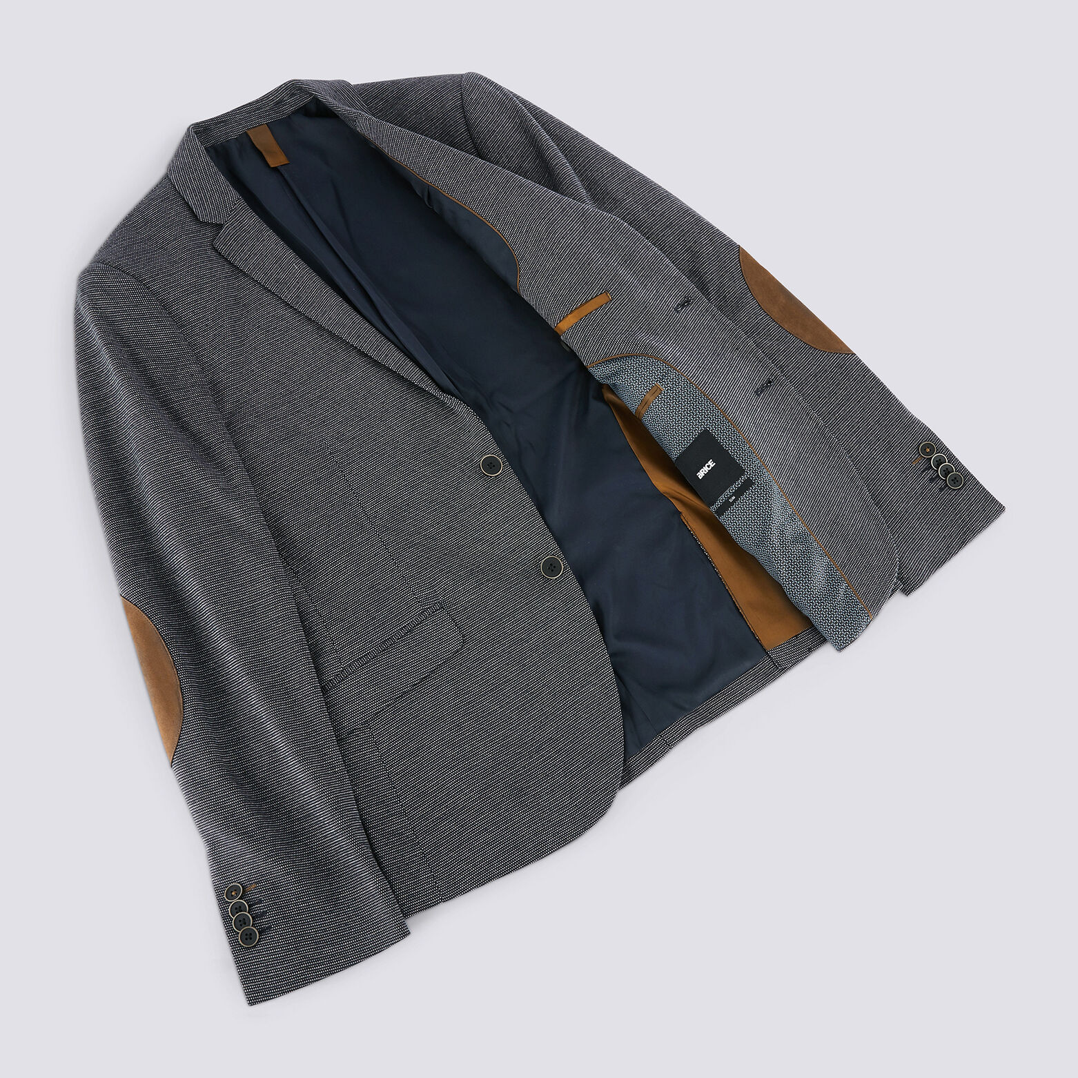 Veste slim maille coudières