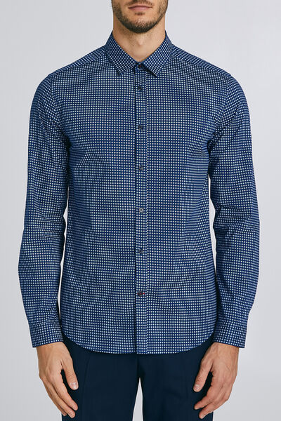 Chemise imprimée slim stretch