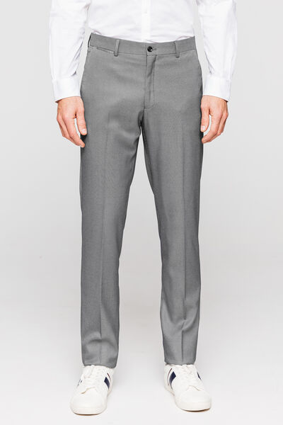 pantalon de Costume coupe Slim matière reliefée