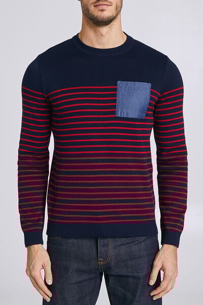 Pull marin maille fine