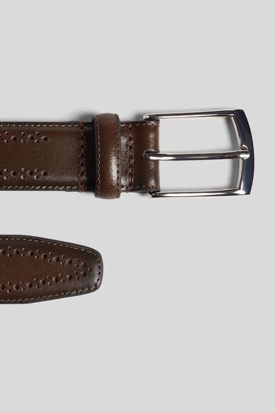 Ceinture homme avec détails perforés