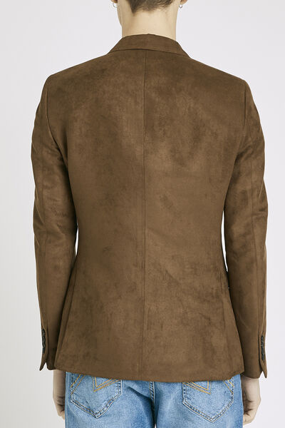 Veste de costume en suédine
