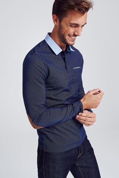 Polo manche longue col chemise