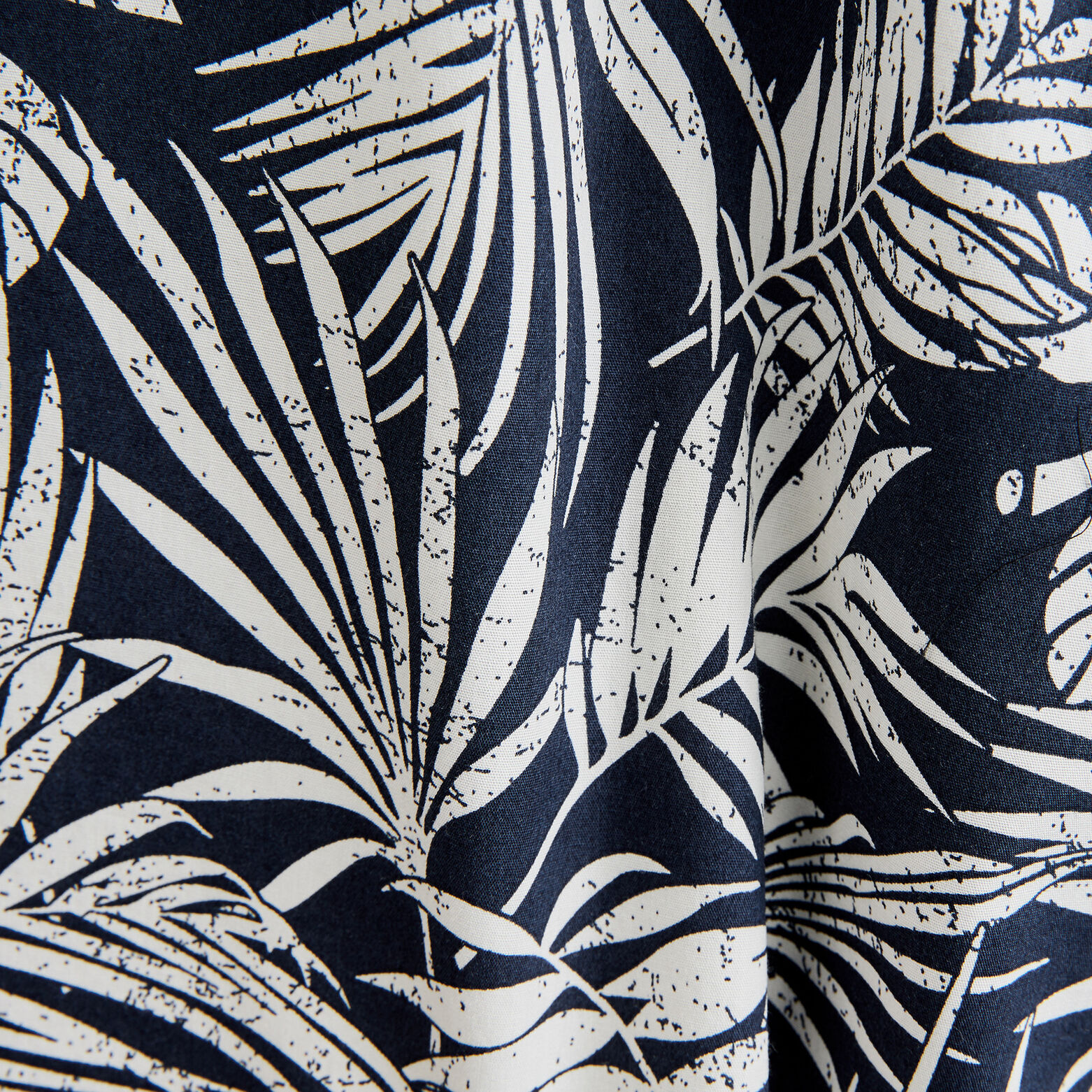 Chemisette en coton imprimé fleuri