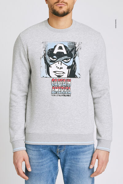 Sweat imprimé licence MARVEL CAPTAIN AMERICA