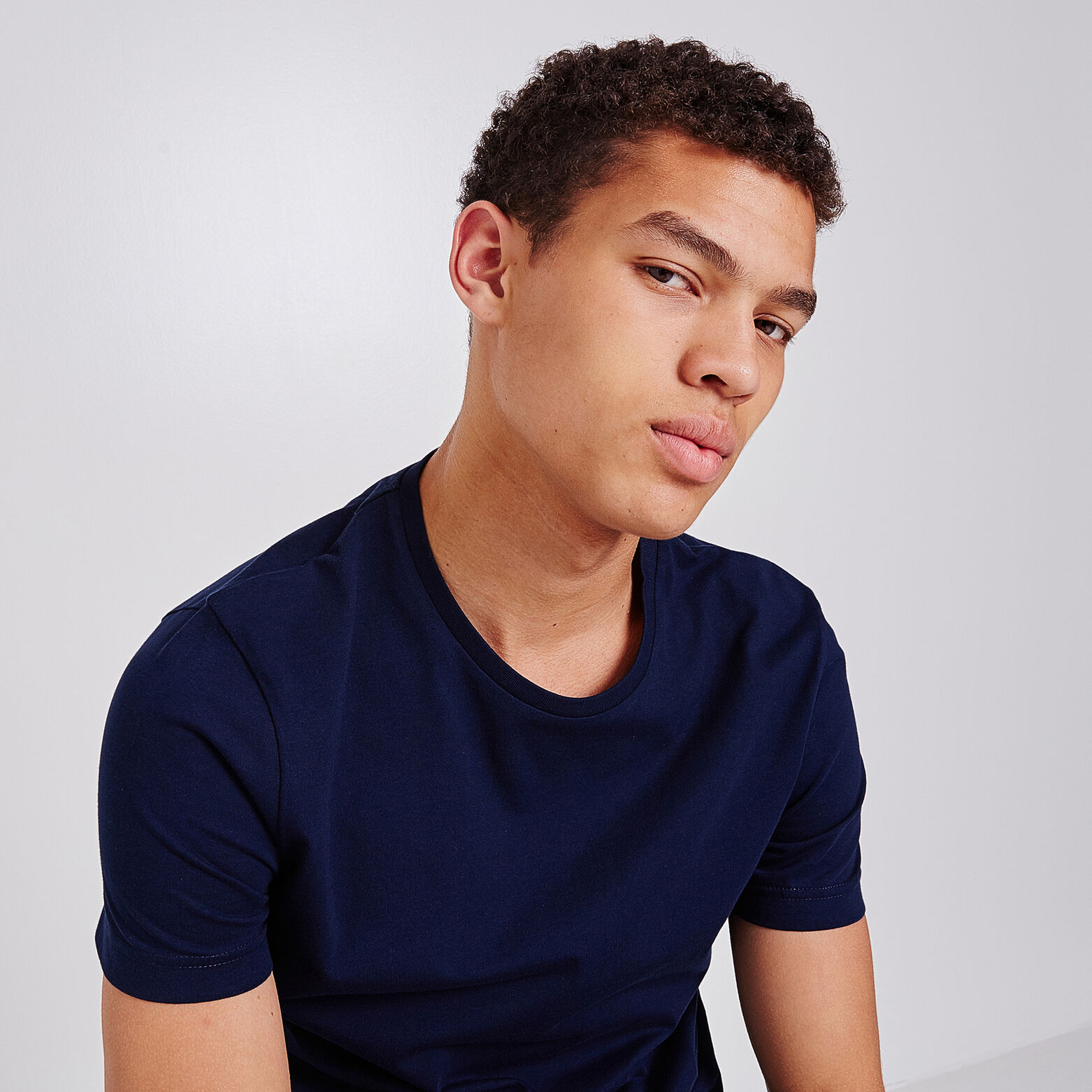 Tee-shirt uni col rond