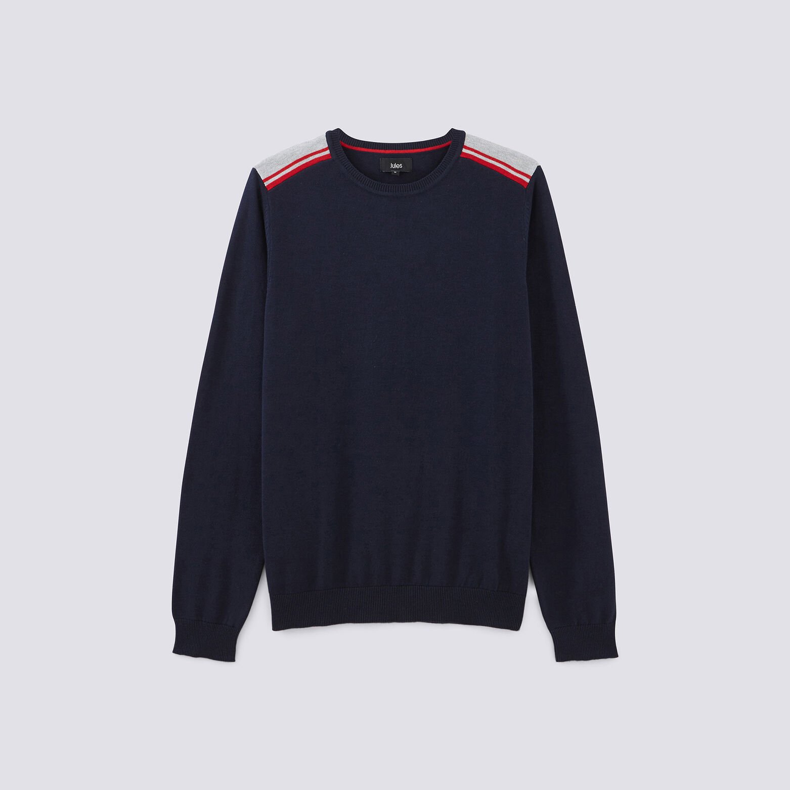 PULL COL ROND FANTAISIE EPAULEeeee