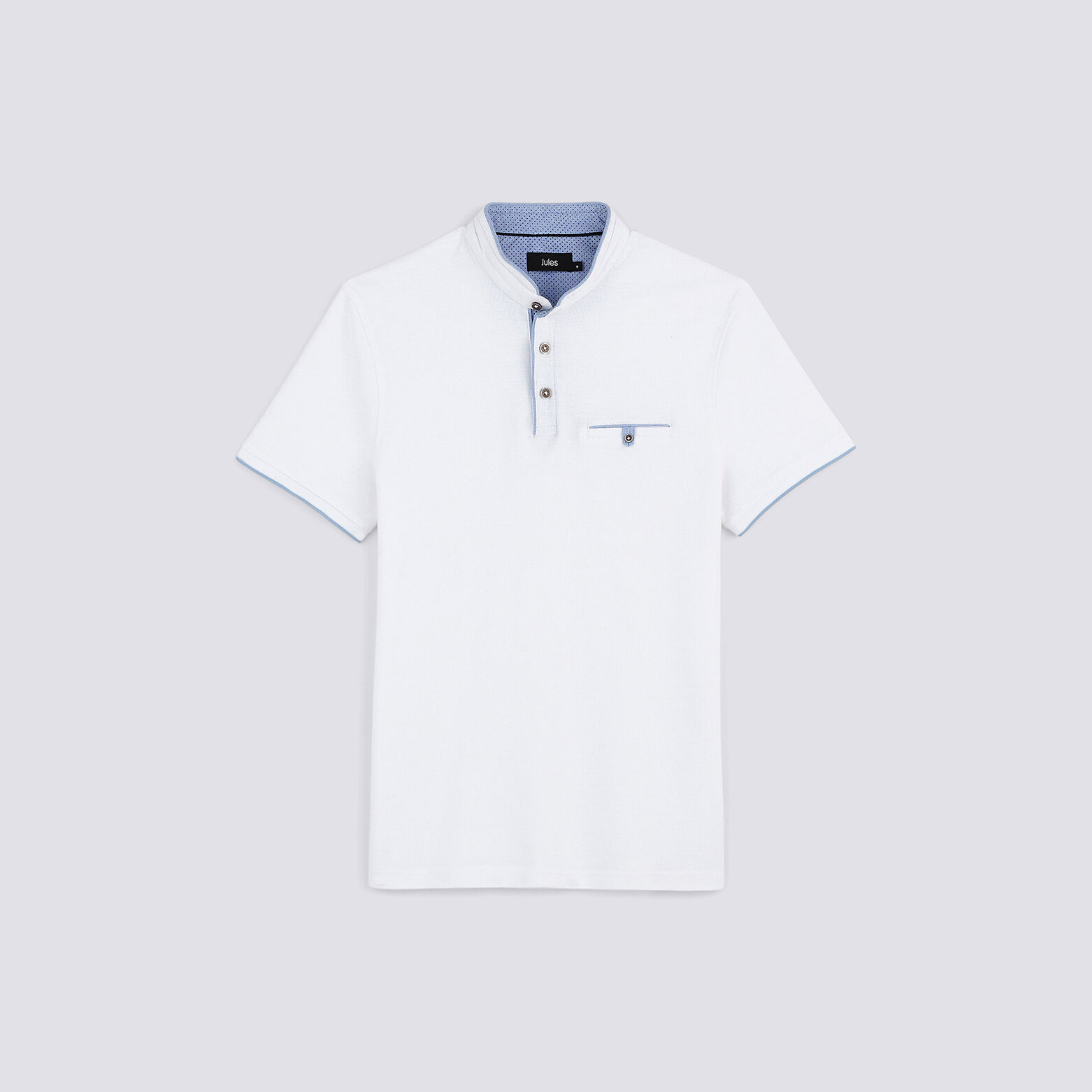 Polo manche courte col officier