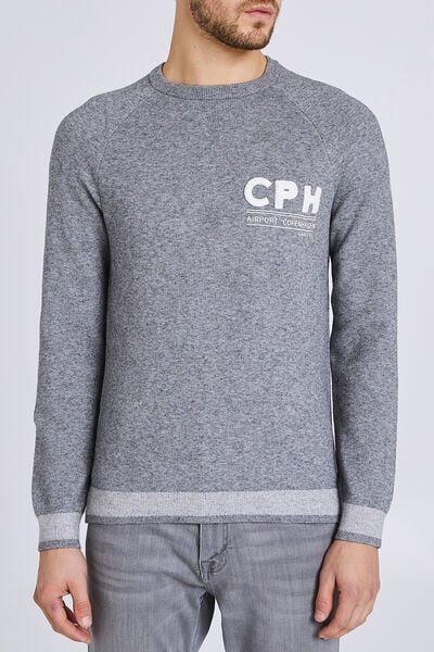 PULL COL ROND JACQUARD