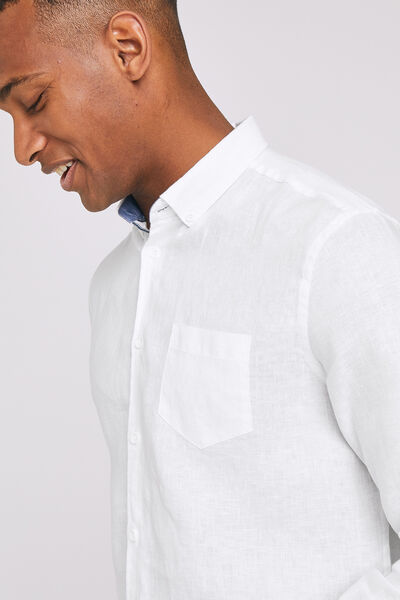 Chemise regular lin
