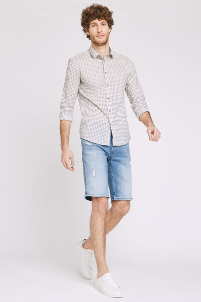 Bermuda denim effet destroy