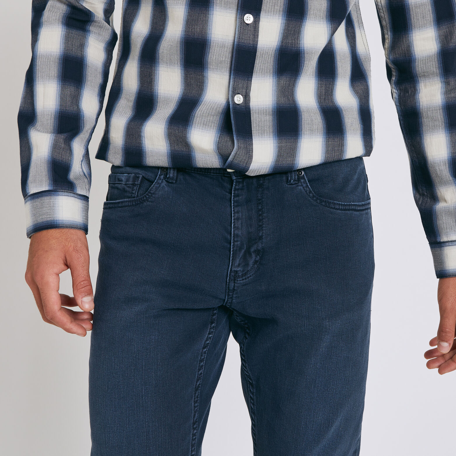 Jean slim Tom bleu grisé