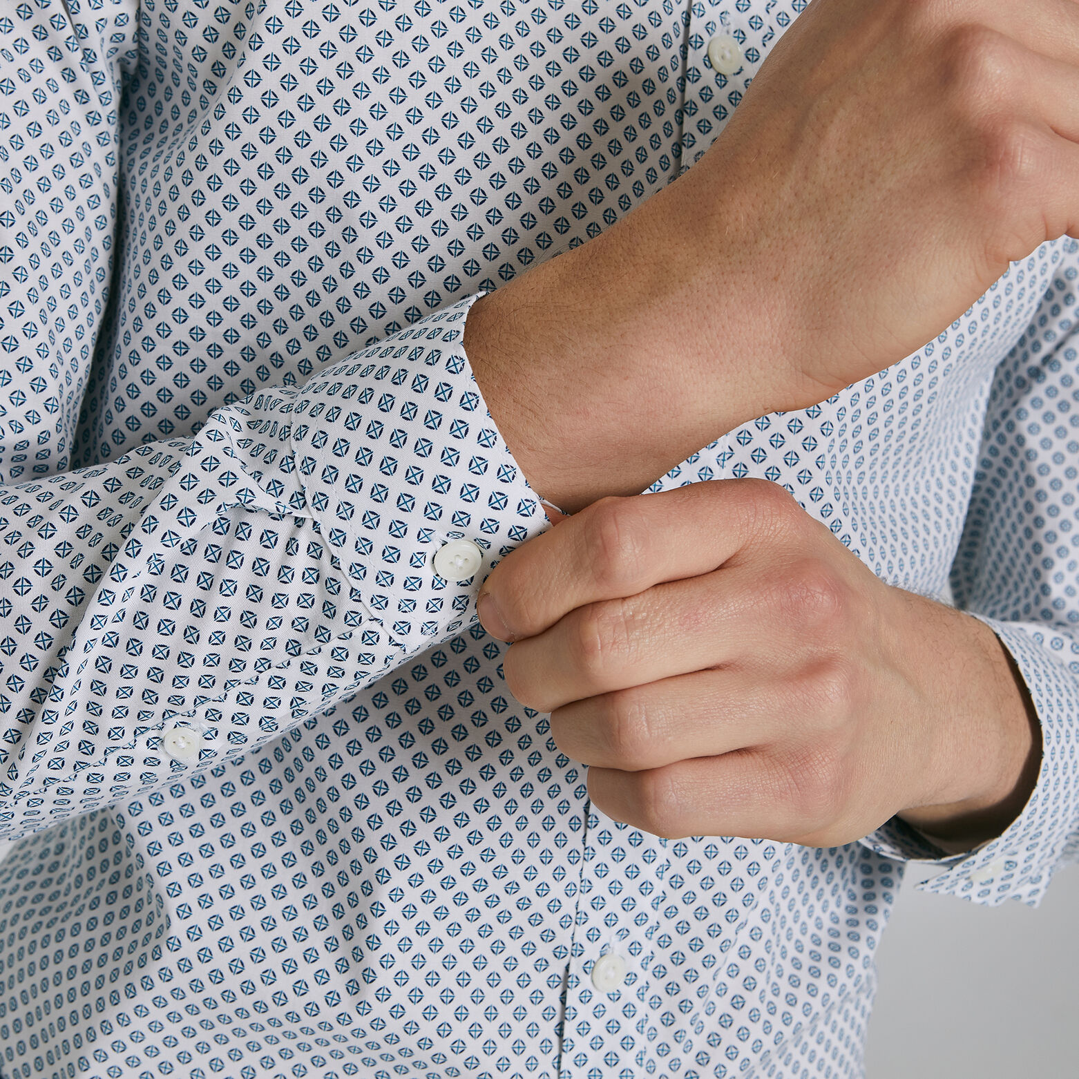 Chemise slim imprimée viseur