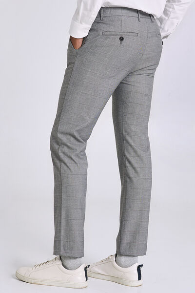 Pantalon chino à carreaux