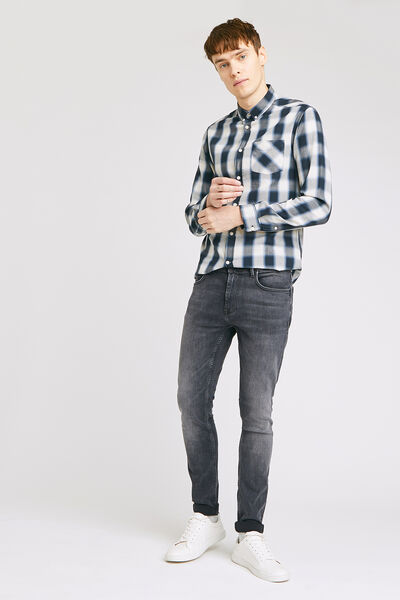 Jean skinny 5 poches délavé