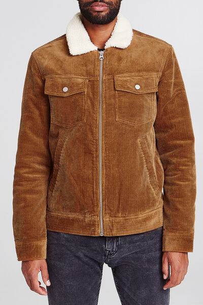 Blouson velours doublé faux mouton