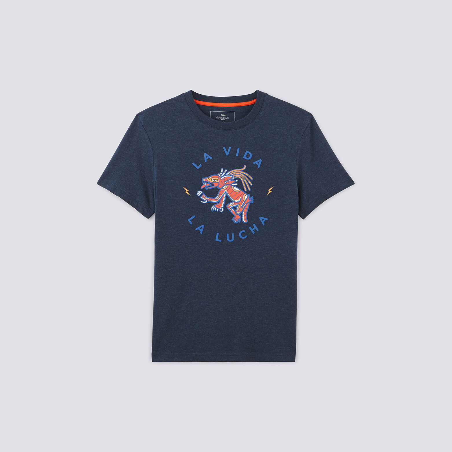 Tee shirt manches courtes imprimé animal aztèque