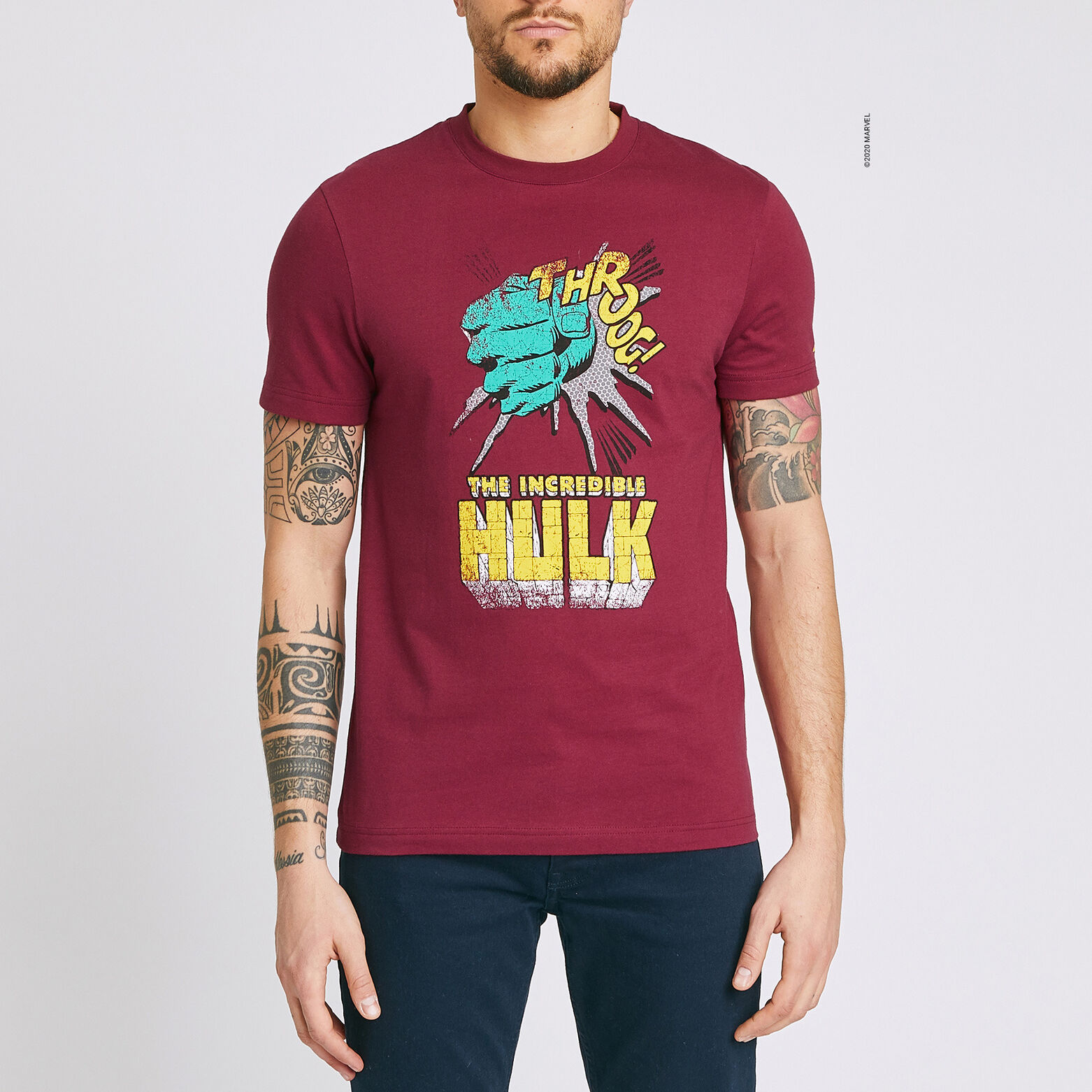 Tee shirt imprimé licence MARVEL HULK