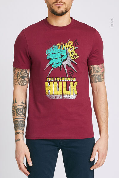 Tee shirt imprimé licence MARVEL HULK