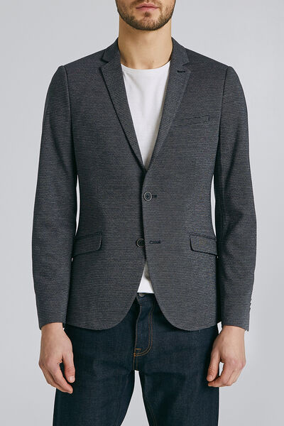 Veste slim maille coudières