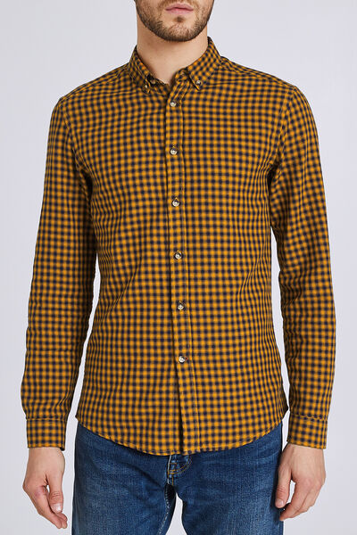 Chemise à carreaux coupe slim
