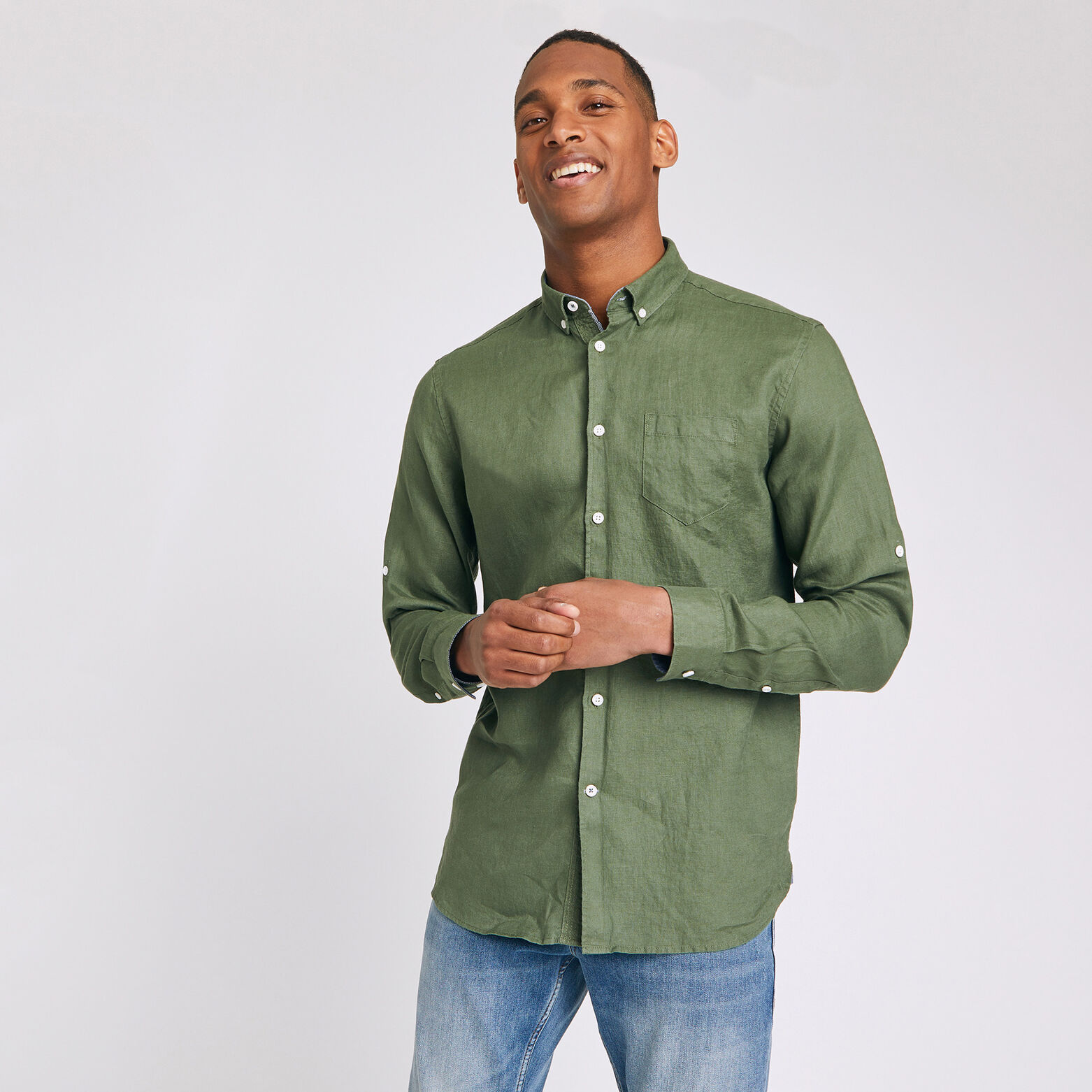 Chemise regular lin