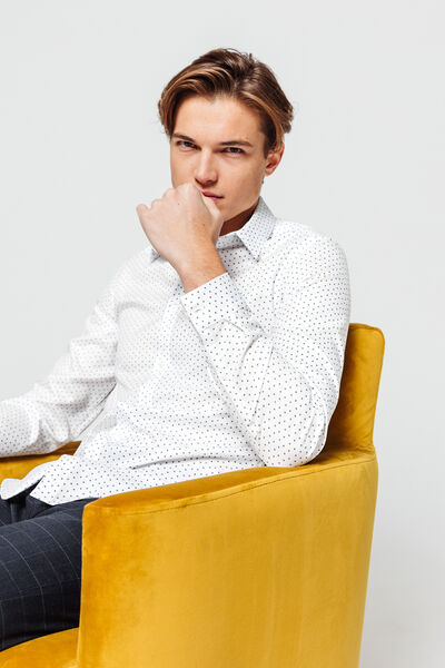 Chemise repassage facile imprimée