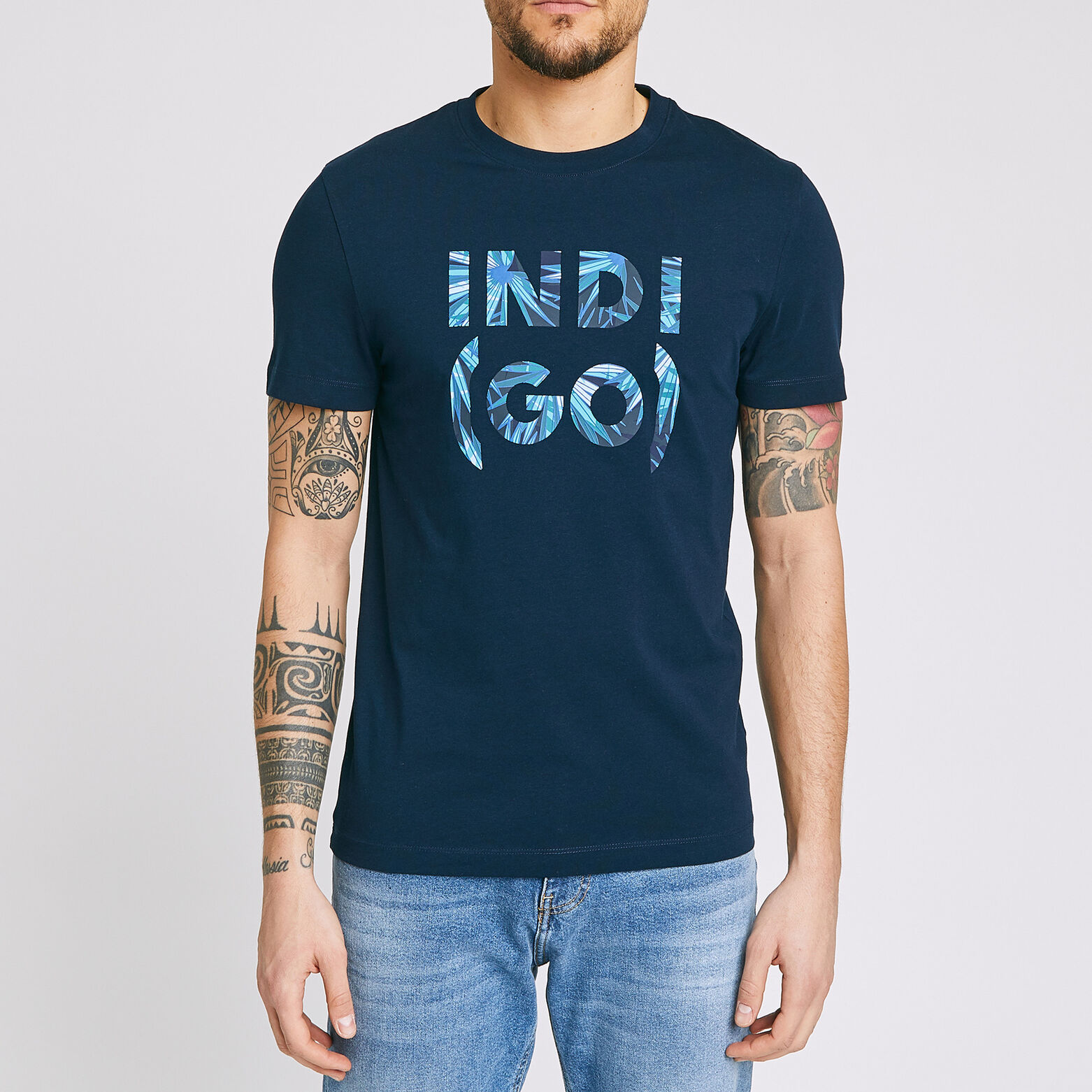 Tee shirt manches courtes message INDI(GO)