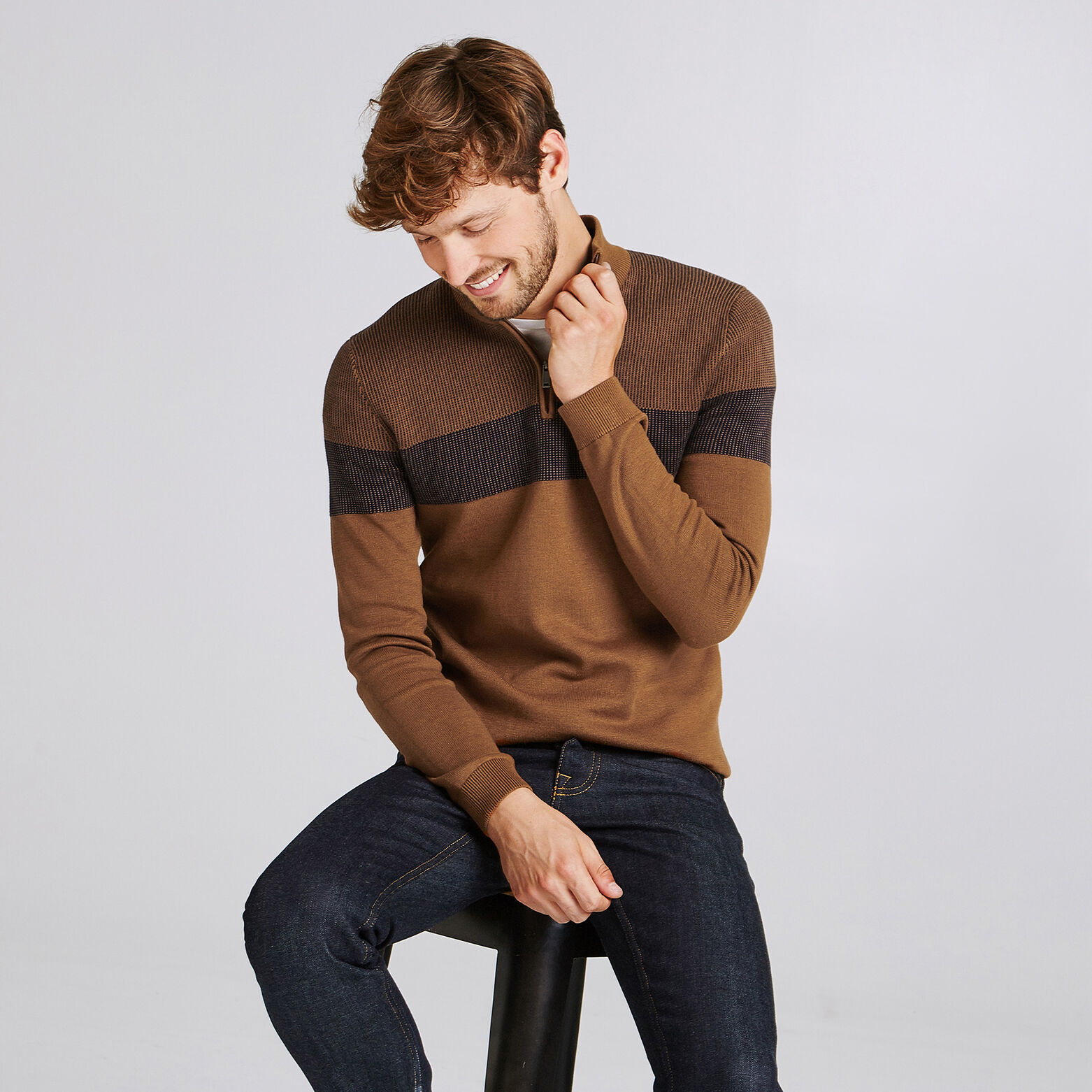 PULL COL MONTANT EFFET BITON