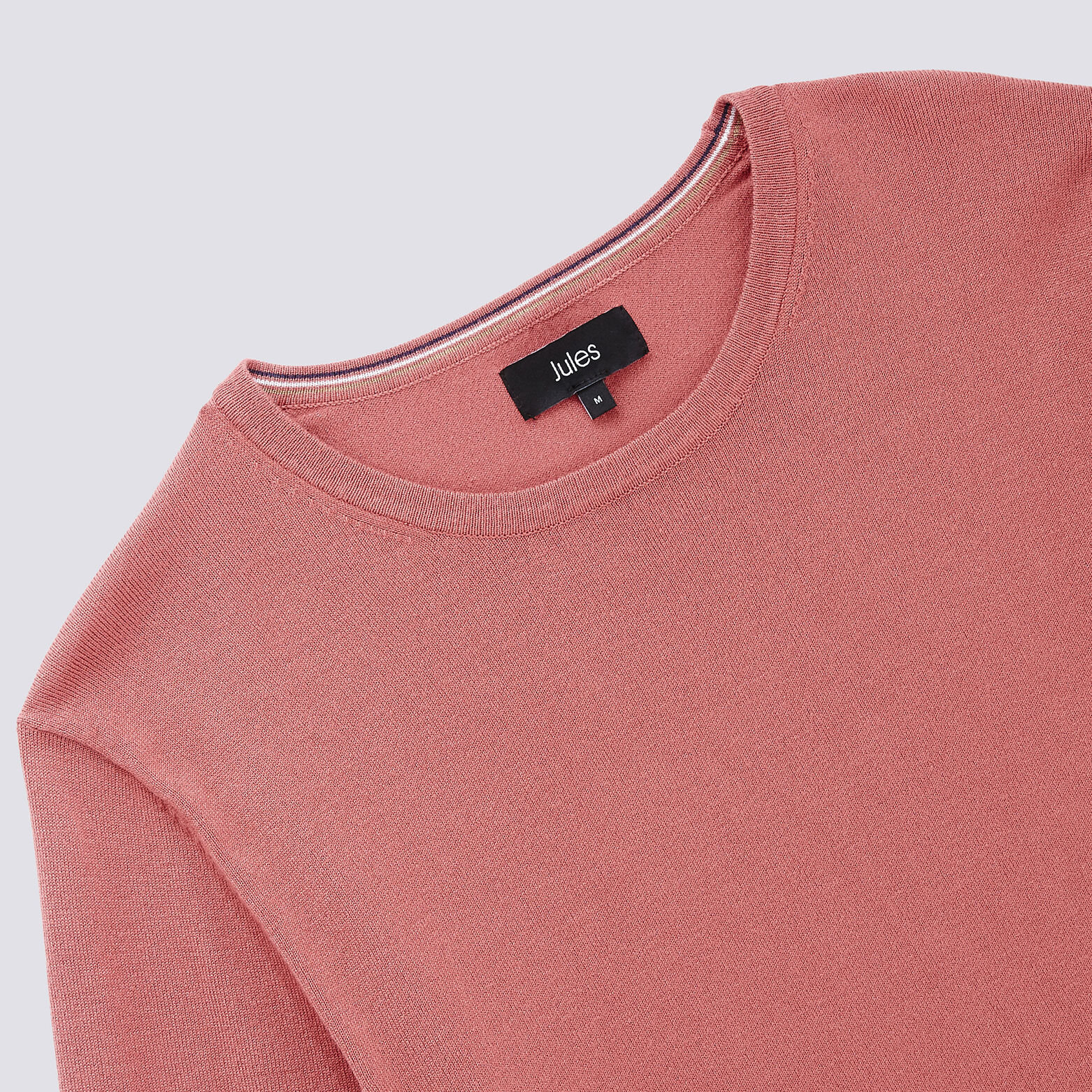Pull fin col rond uni