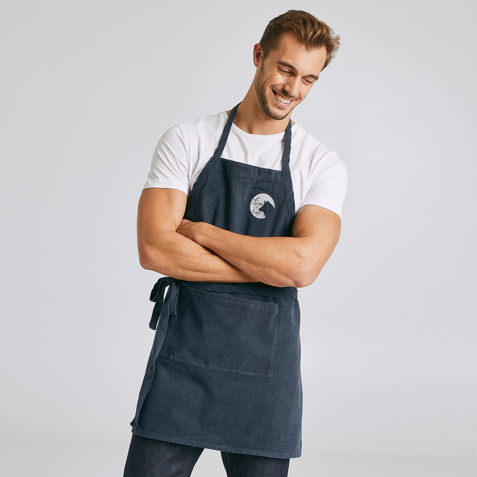 Tablier de cuisine en coton « Faim de loup »