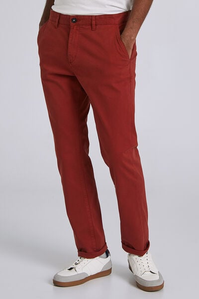 Pantalon chino droit canvas